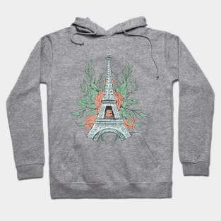 Eiffel Tower with Roses Hoodie